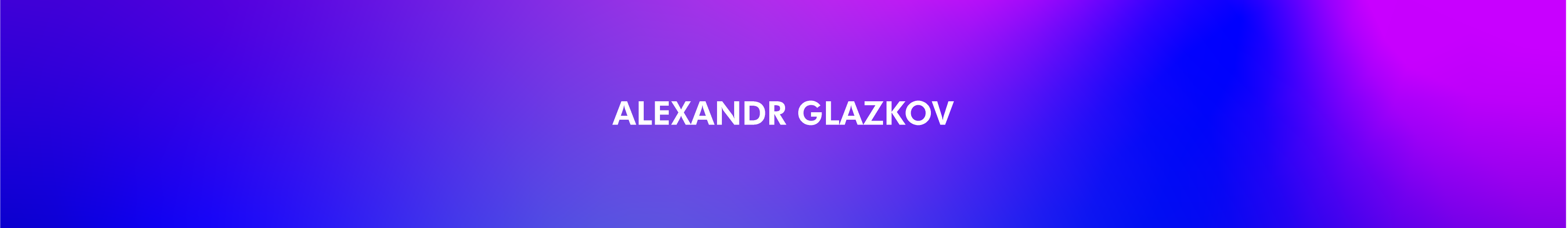 alexandr glazkov's profile banner