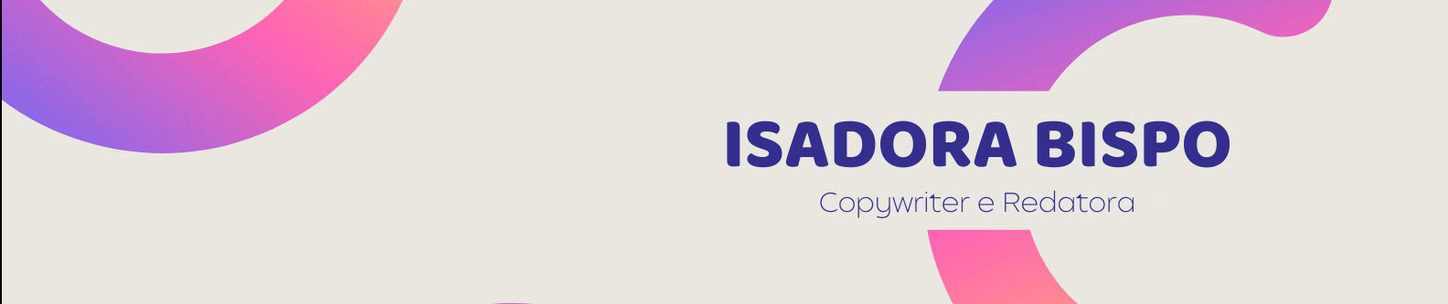Isadora Bispo's profile banner