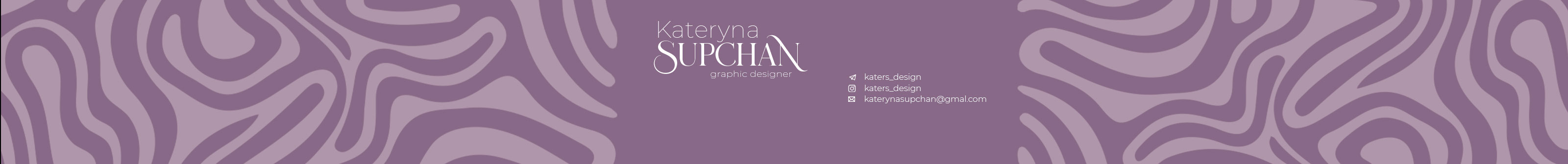 Banner profilu uživatele Kateryna Supchan