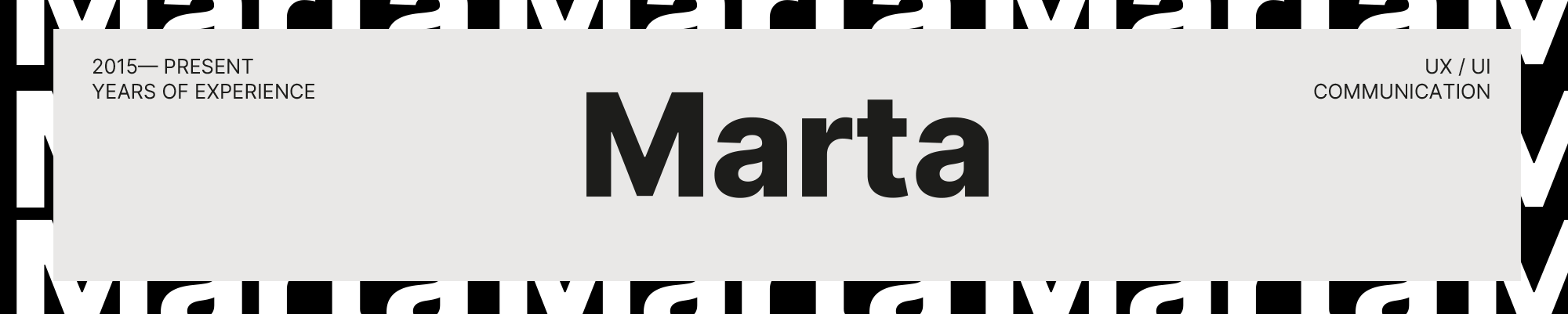 Banner de perfil de Marta Carvalho