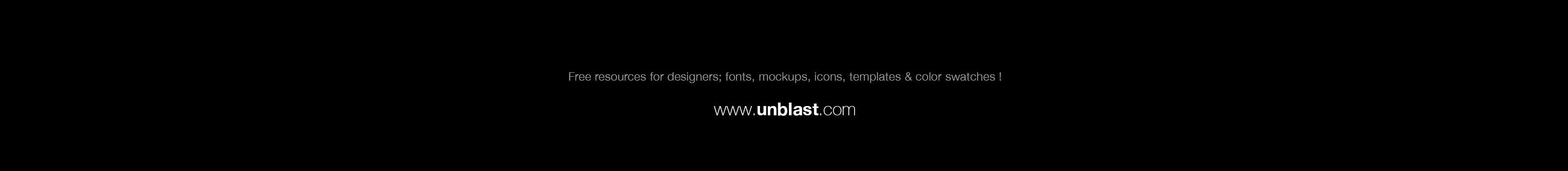 Unblast - Free Resources for Designers's profile banner