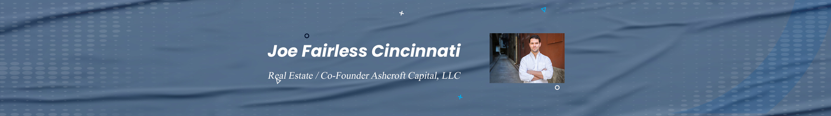Joe Fairless Cincinnati's profile banner