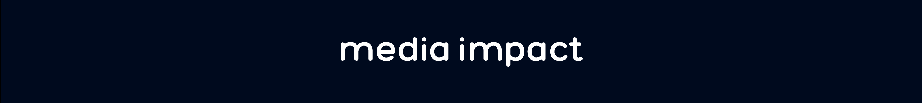 Banner del profilo di Media Impact