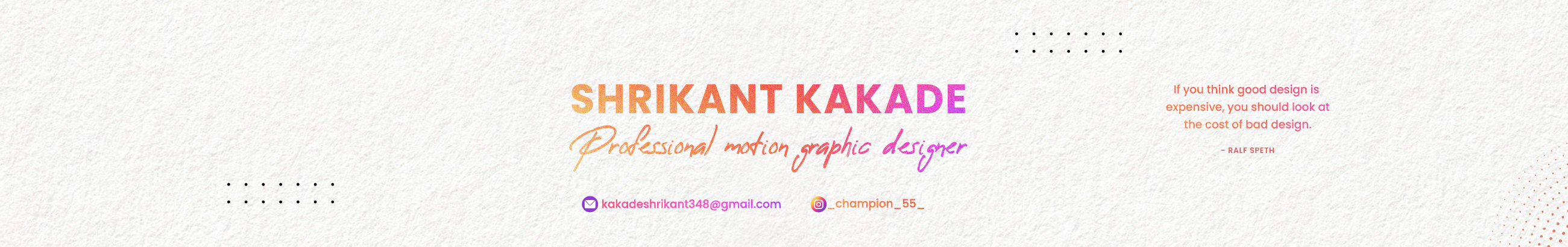 Banner del profilo di Shrikant Kakade