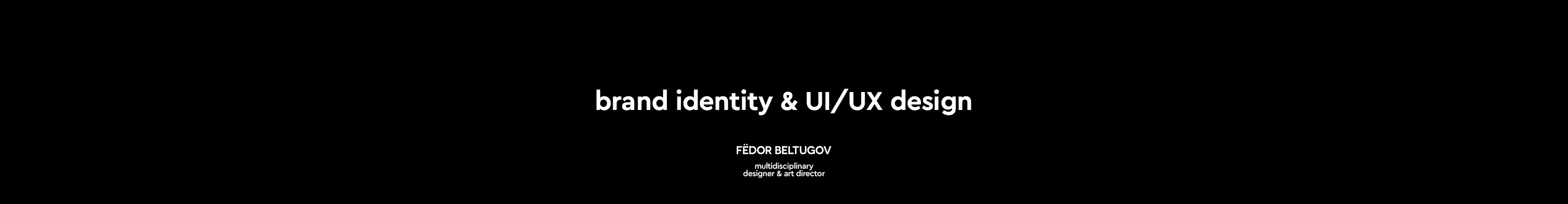 Fedor Beltugov™'s profile banner