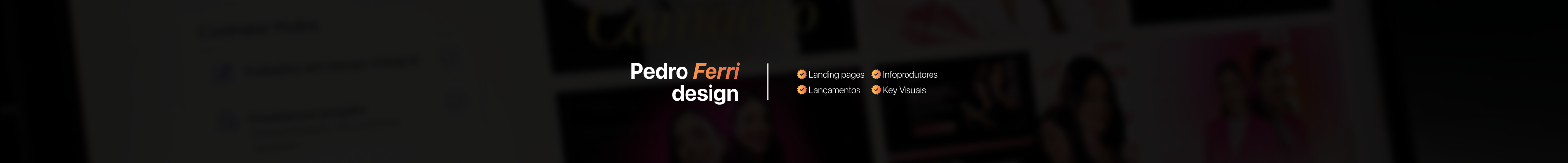Banner de perfil de Pedro | Designer & Web