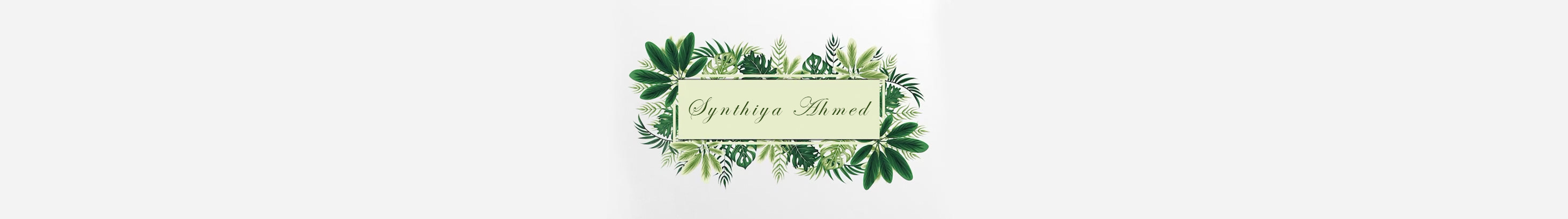 Synthiya Ahmed's profile banner