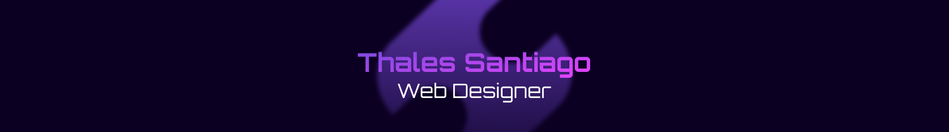 Banner profilu uživatele Thales Santiago