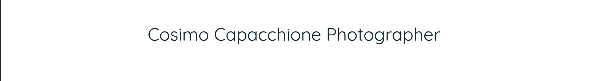Cosimo Capacchione のプロファイルバナー