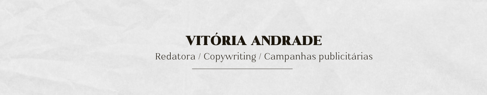 Vitória Andrade's profile banner
