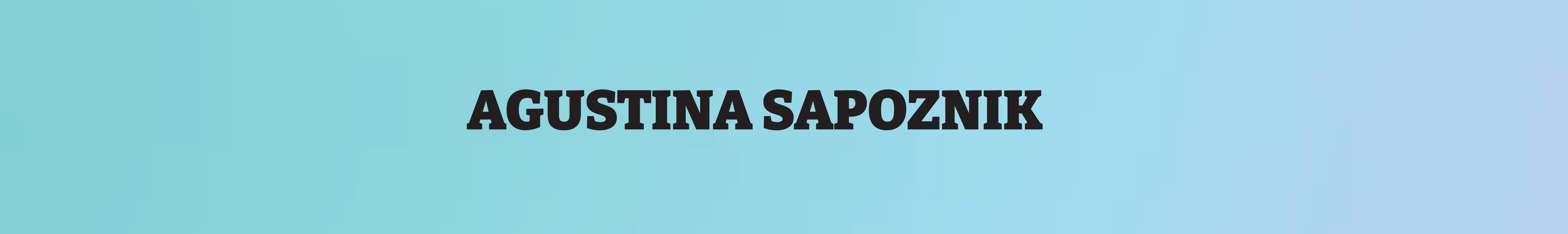 Banner de perfil de Agustina Sapoznik