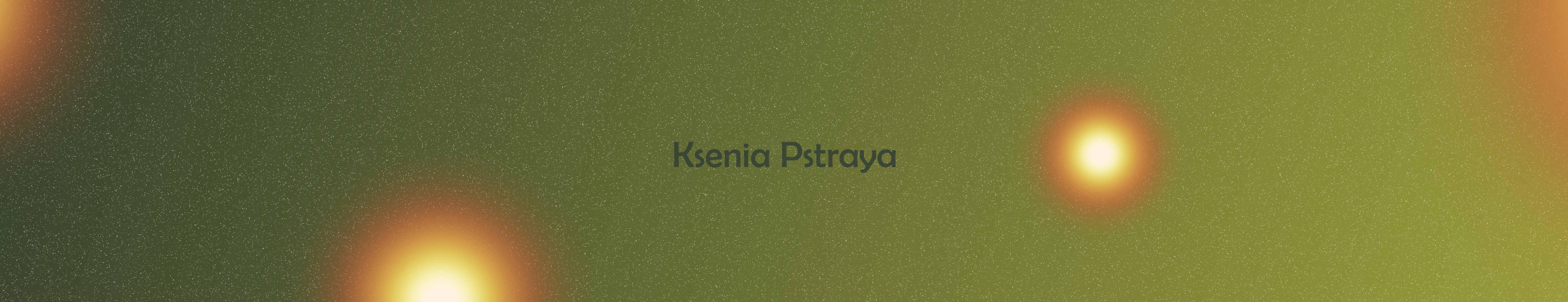 Ksenia Pstraya's profile banner