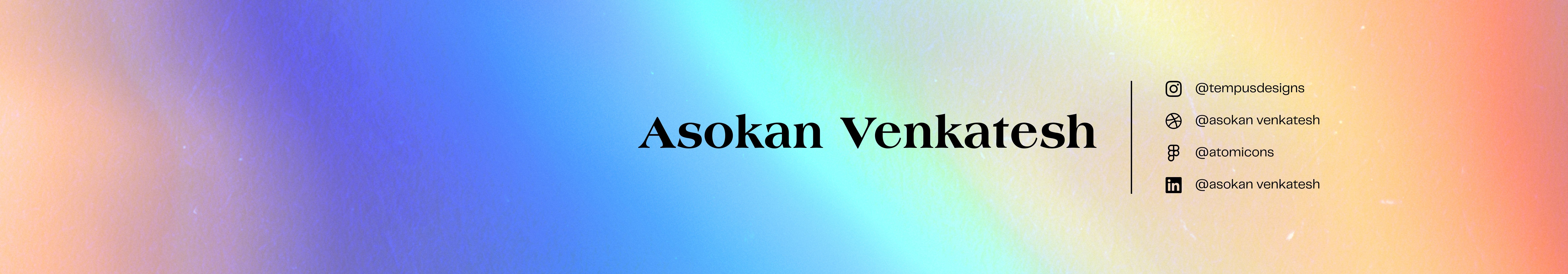 Asokan Venkatesh ✪'s profile banner