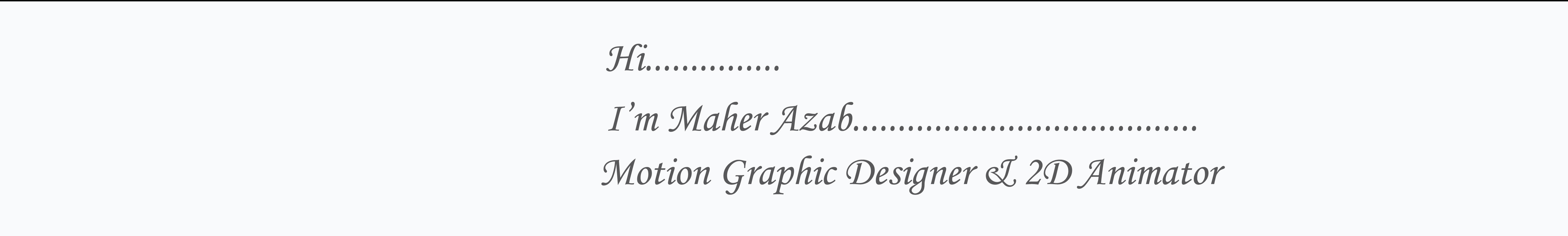Profil-Banner von Maher Azab