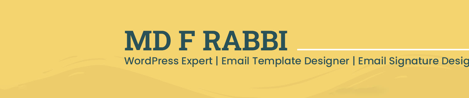 MD F Rabbi's profile banner