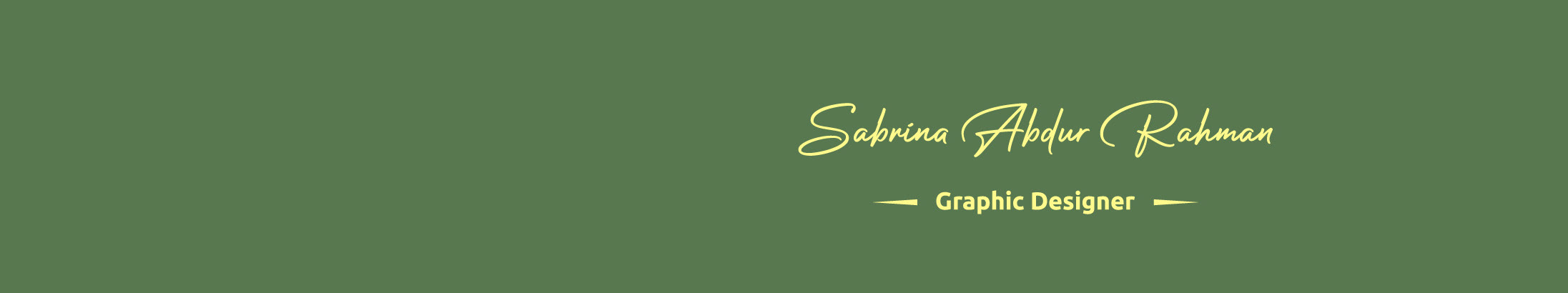 Banner del profilo di Sabrina Abdur Rahman