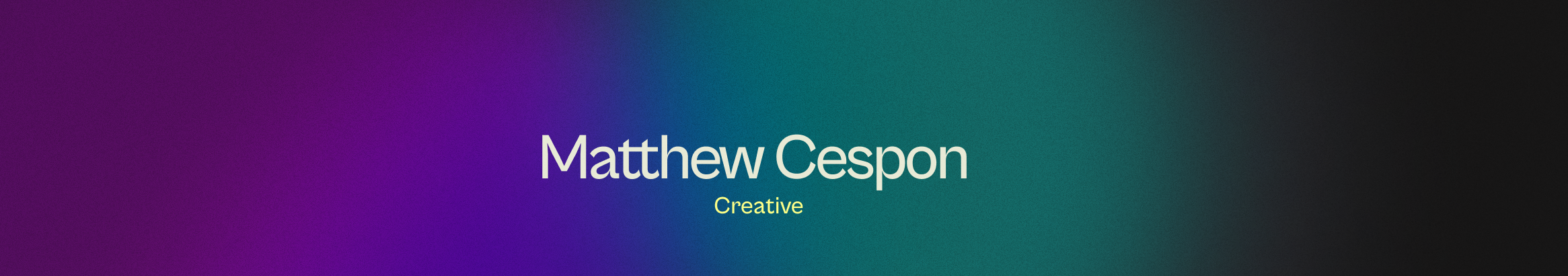 Banner de perfil de Matthew Cespon