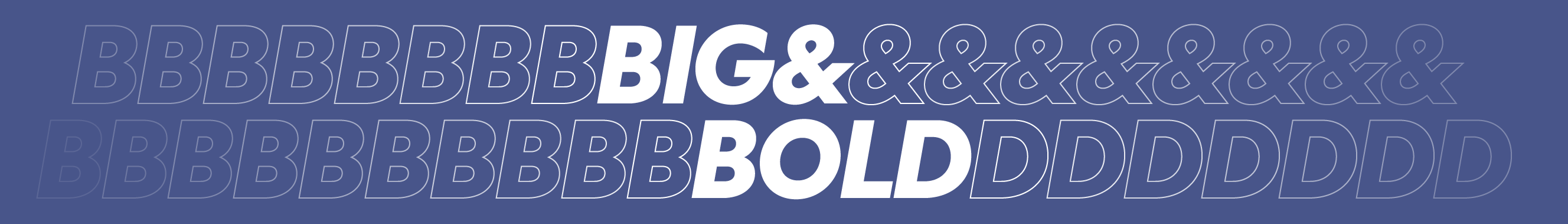BigBold Type's profile banner