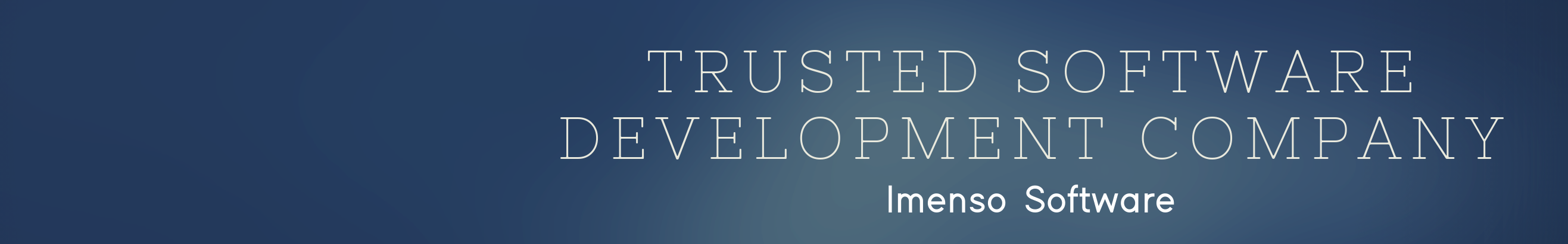 Imenso Software's profile banner