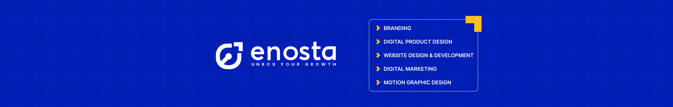 Enosta Agency's profile banner