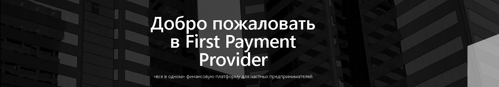 First Payment Provider RU's profile banner
