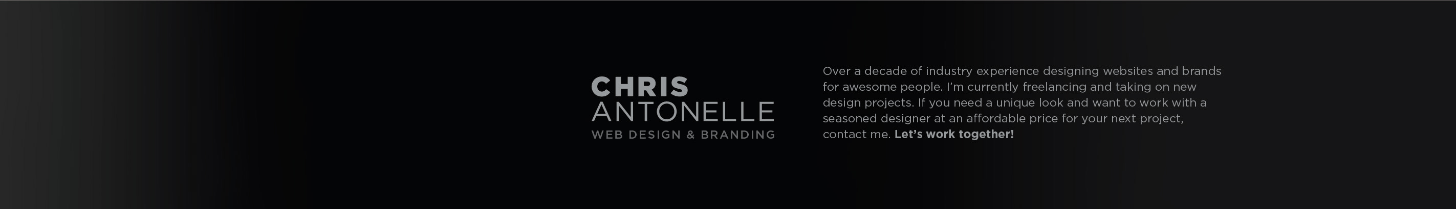 Chris Antonelle's profile banner