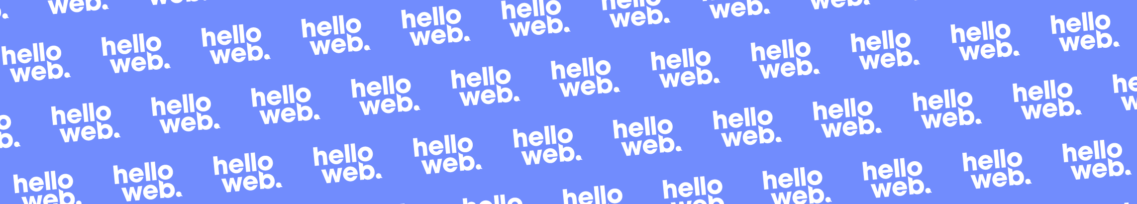 Hello web's profile banner