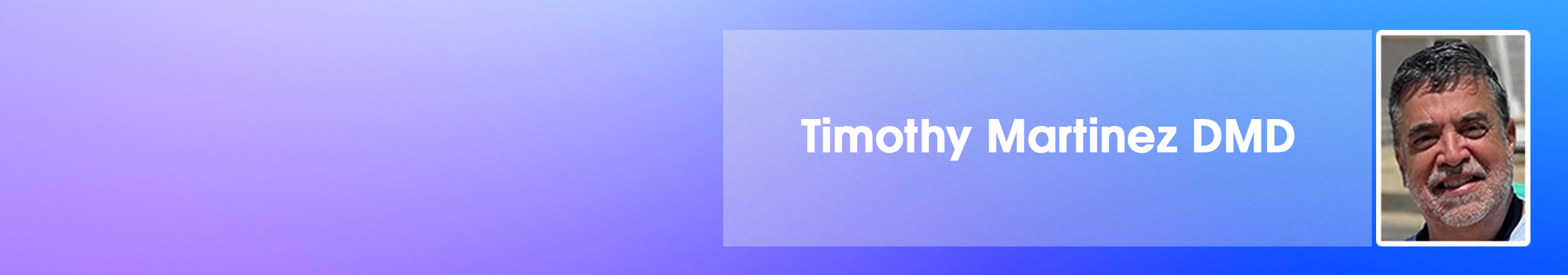 Timothy Martinez DMD's profile banner