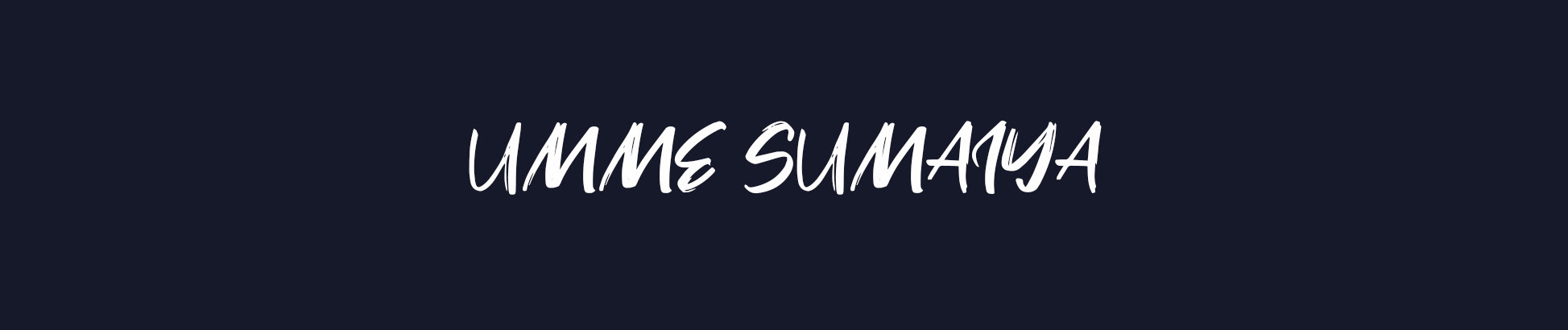 Umme Sumaiya's profile banner