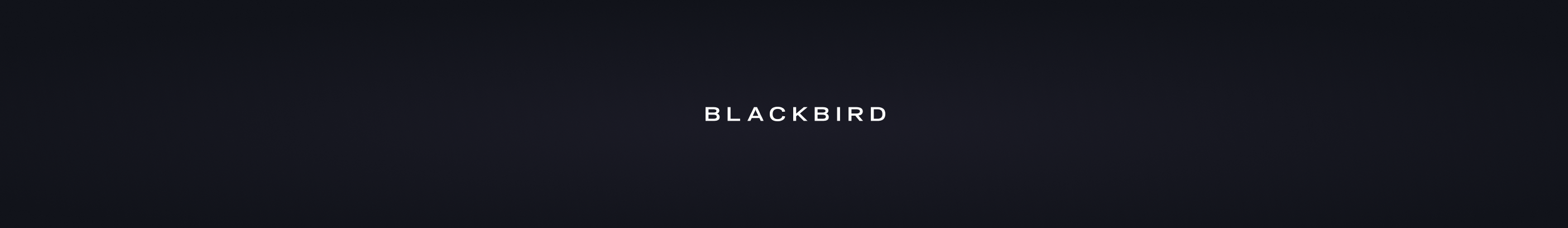 BLACKBIRD agency's profile banner