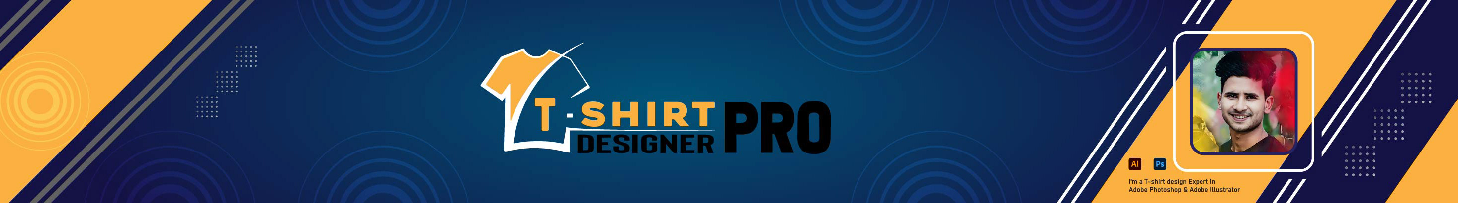 Banner de perfil de T-Shirt Designer Pro
