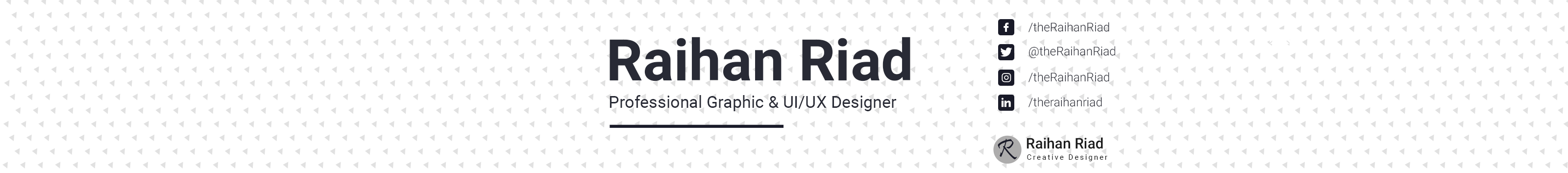 Raihan Riad's profile banner