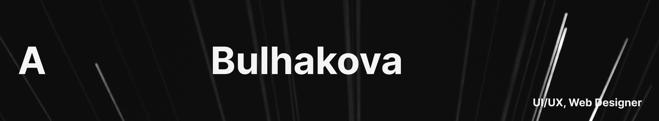 Banner del profilo di Anastasiia Bulhakova