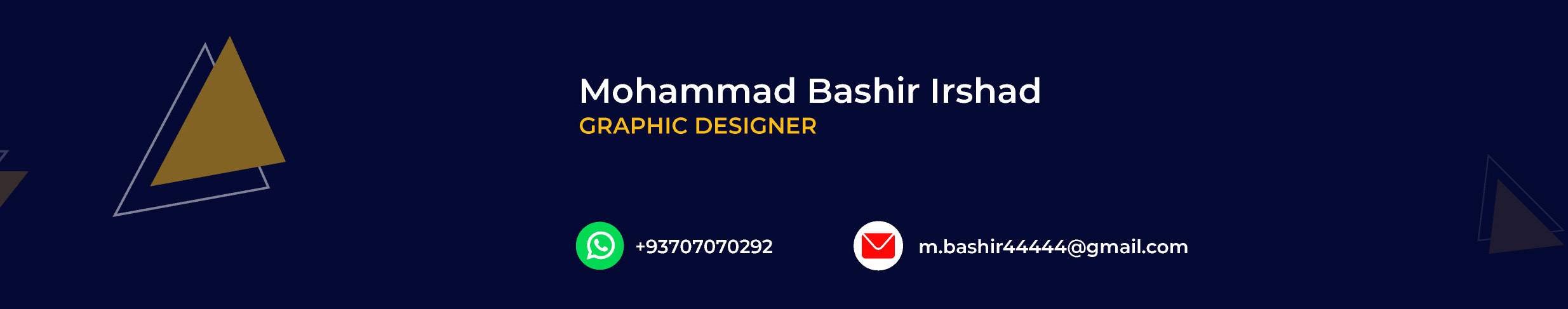 Mohammad Bashir Irshad's profile banner