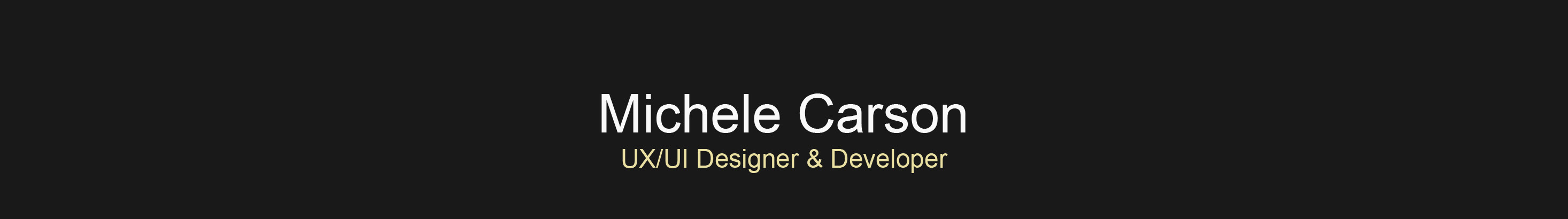 Michele Carson's profile banner