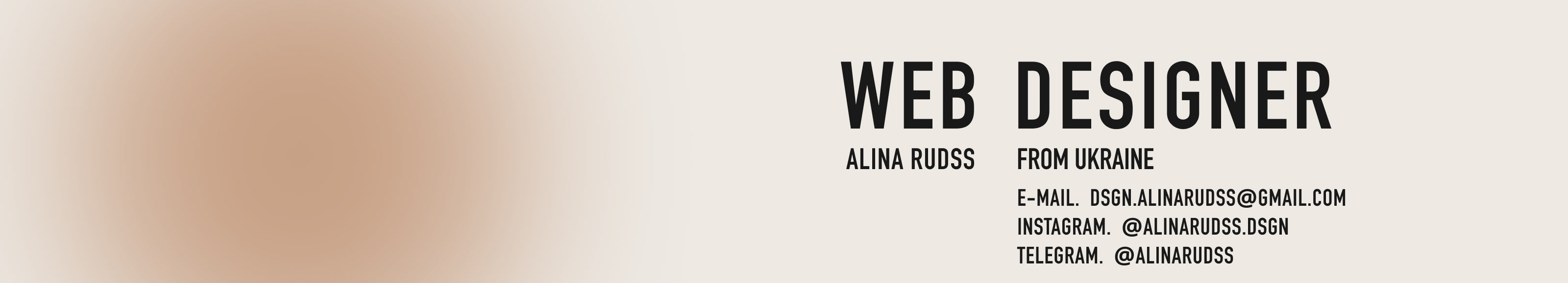 Profielbanner van ALINA RUDSS