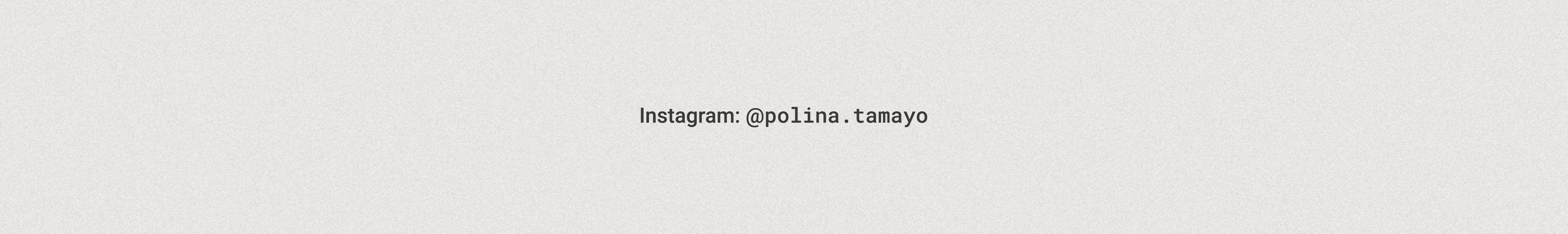 Polina Tamayo's profile banner