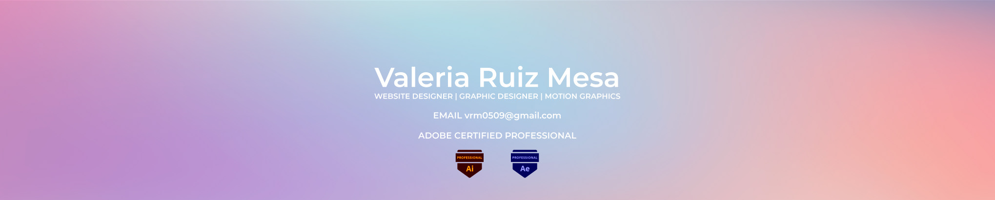 Banner profilu uživatele Valeria Ruiz Mesa