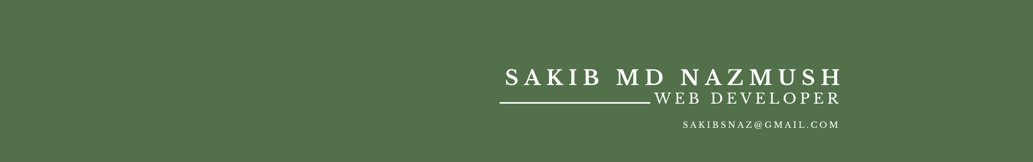 Banner de perfil de Sakib MD Nazmush