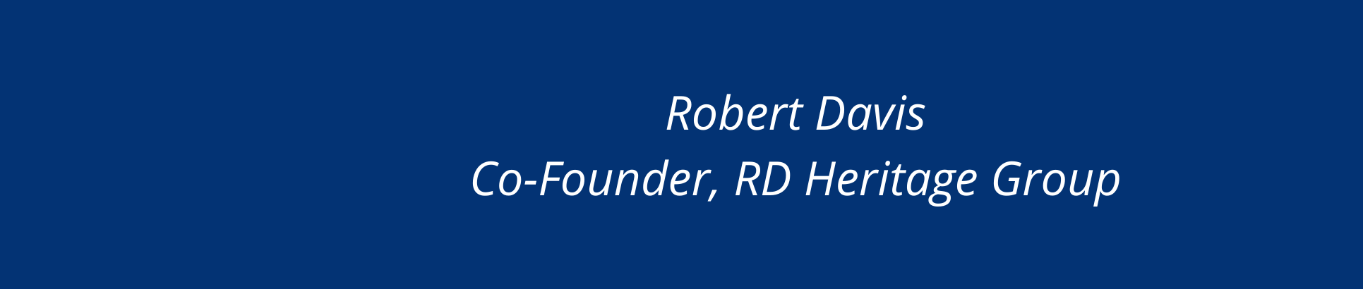Robert Davis's profile banner
