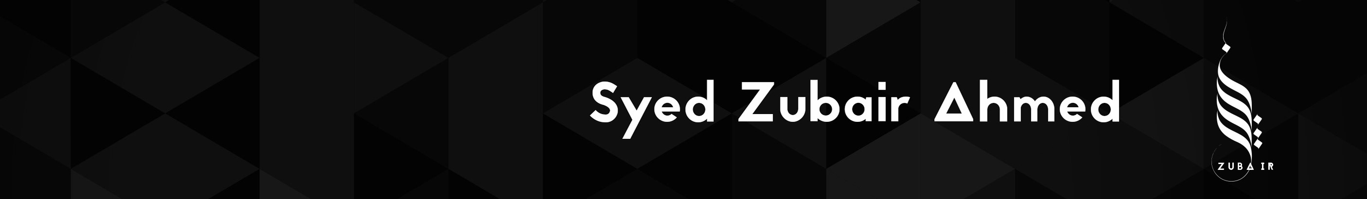 Syed Zubair Ahmed's profile banner