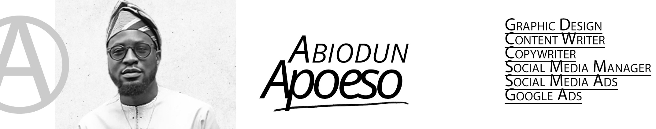 Banner profilu uživatele Abiodun Apoeso