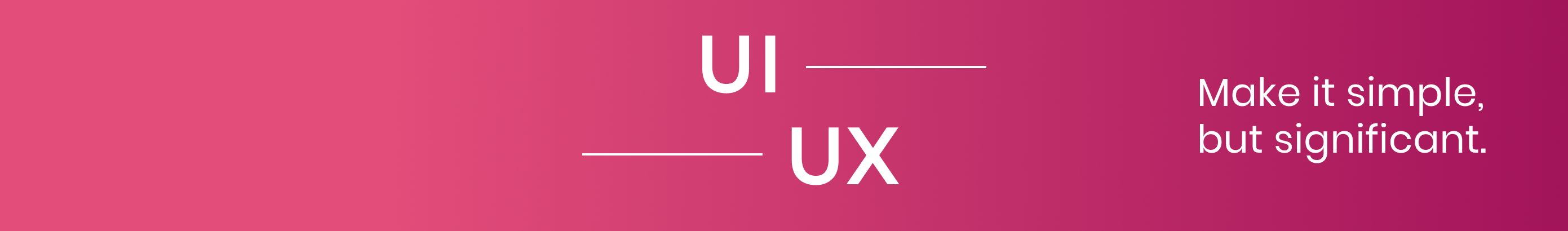 UI UX Designer 的个人资料横幅