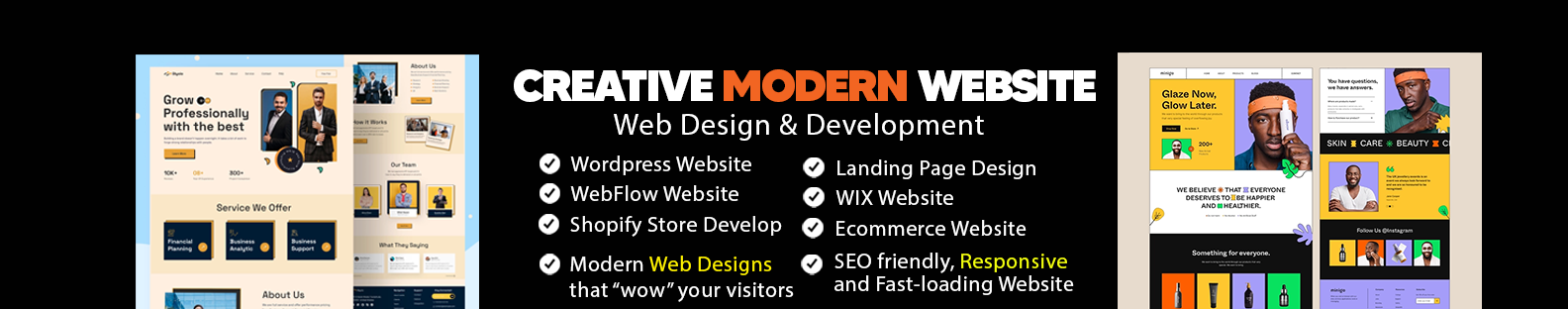 Rokon ✪‌ Web Design | Landing Page Design's profile banner