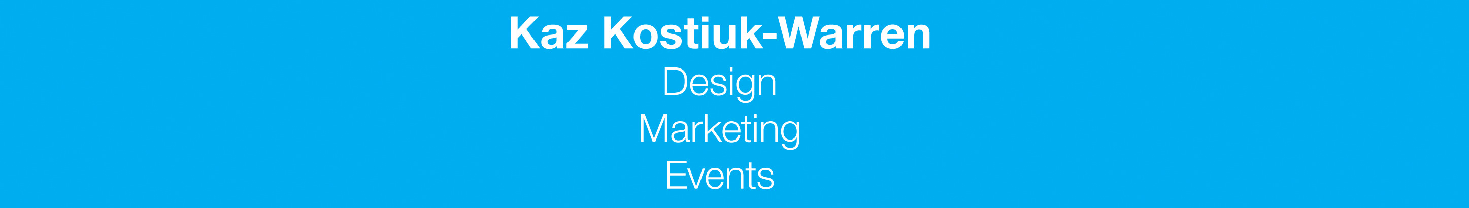 Kaz Kostiuk-Warren's profile banner