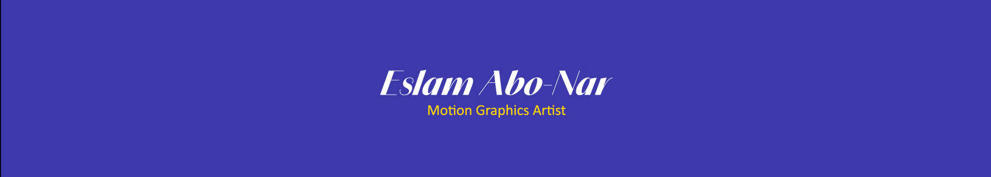 Banner de perfil de Eslam Abo-Nar
