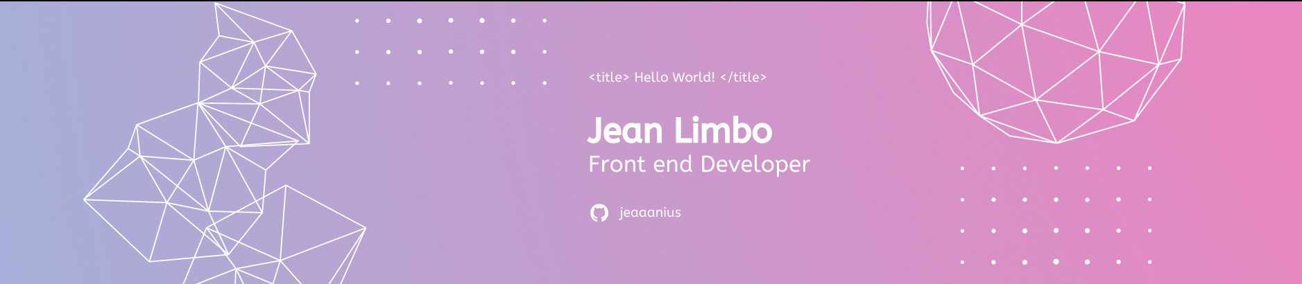 Jean Darren Limbo's profile banner