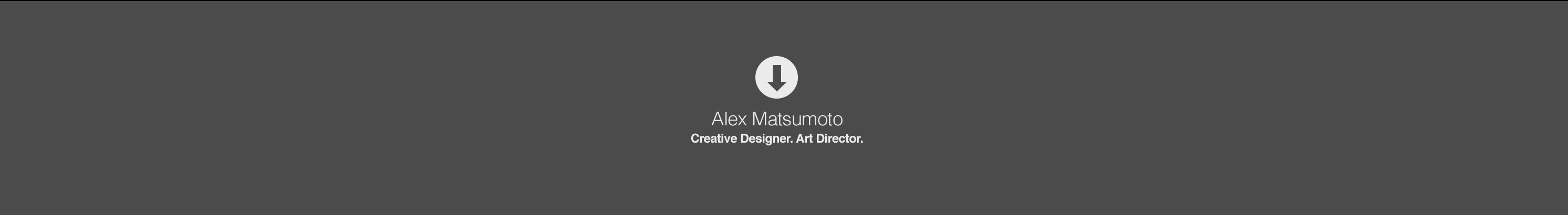Banner del profilo di Alex Matsumoto