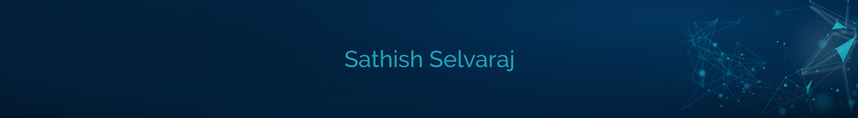 Sathish Selvaraj's profile banner