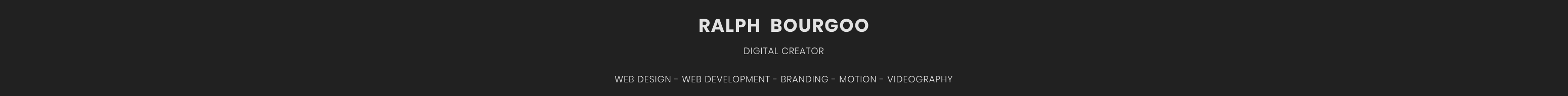Ralph Bourgoo's profile banner